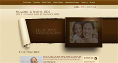 Desktop Screenshot of mumolofortesdds.com